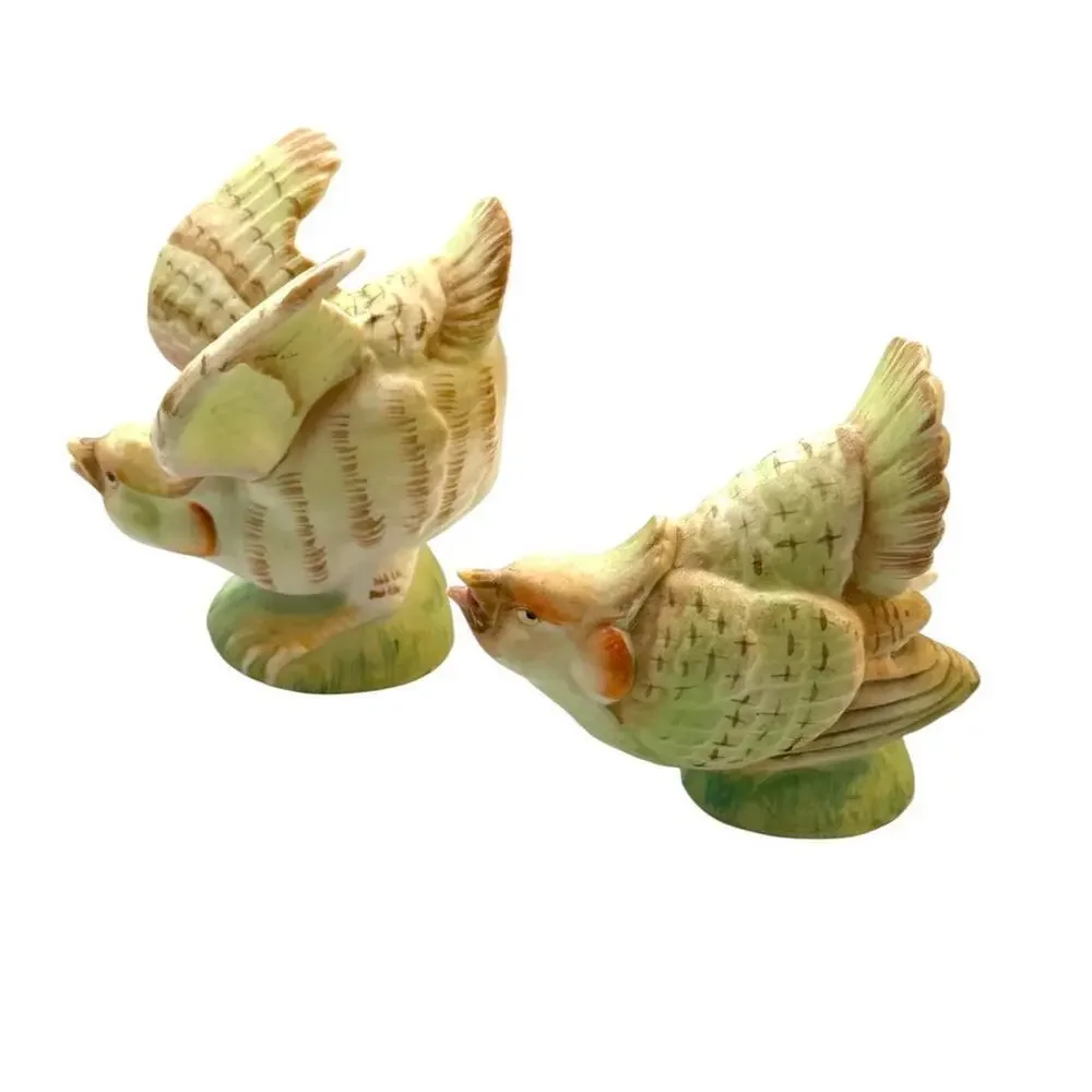 Vintage Japan Bird Salt & Pepper Shakers Mid Century Ceramic Pair